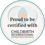 Childbirth International certified doula badge